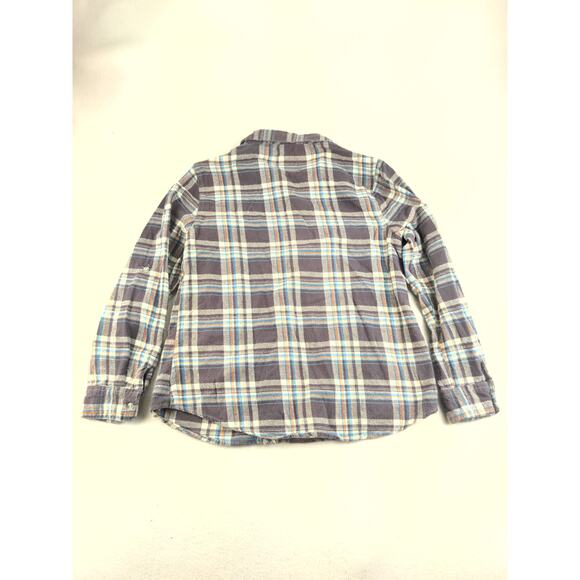 Womens Jane Ashley Vintage Workwear Plaid Long Sleeve Shirt Size M Black White - Picture 2 of 9